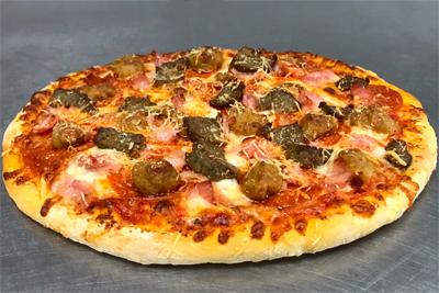 Baked personal pizza