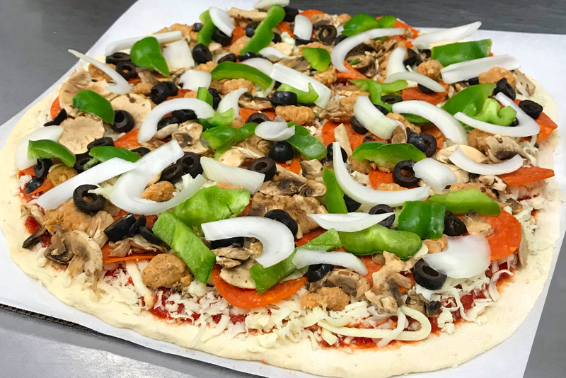 Take-n-bake pizza