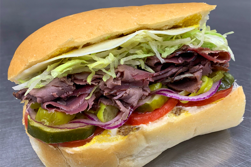 Deli sub sandwich